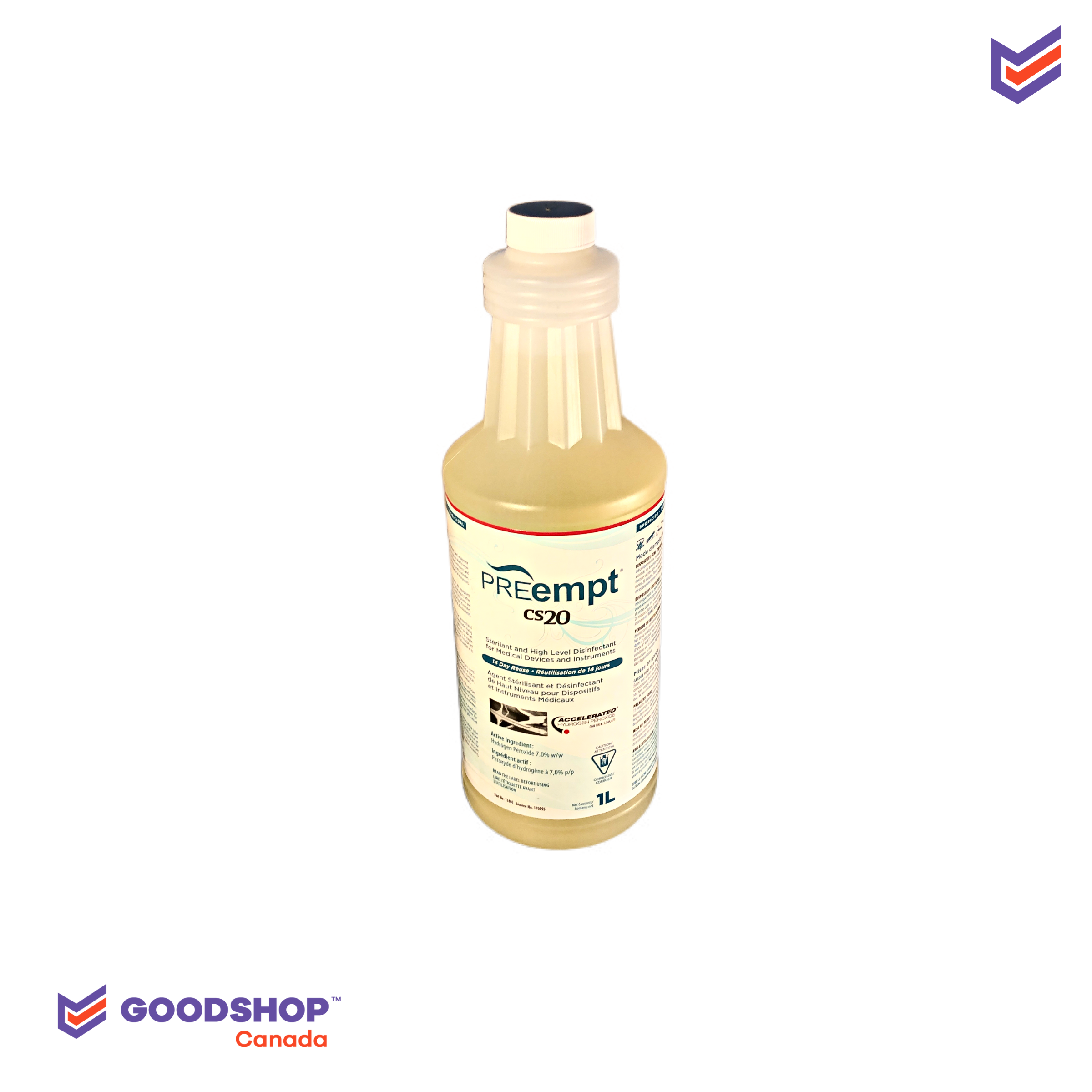PREempt CS20 High Level Sterilant and Disinfectant - 1L