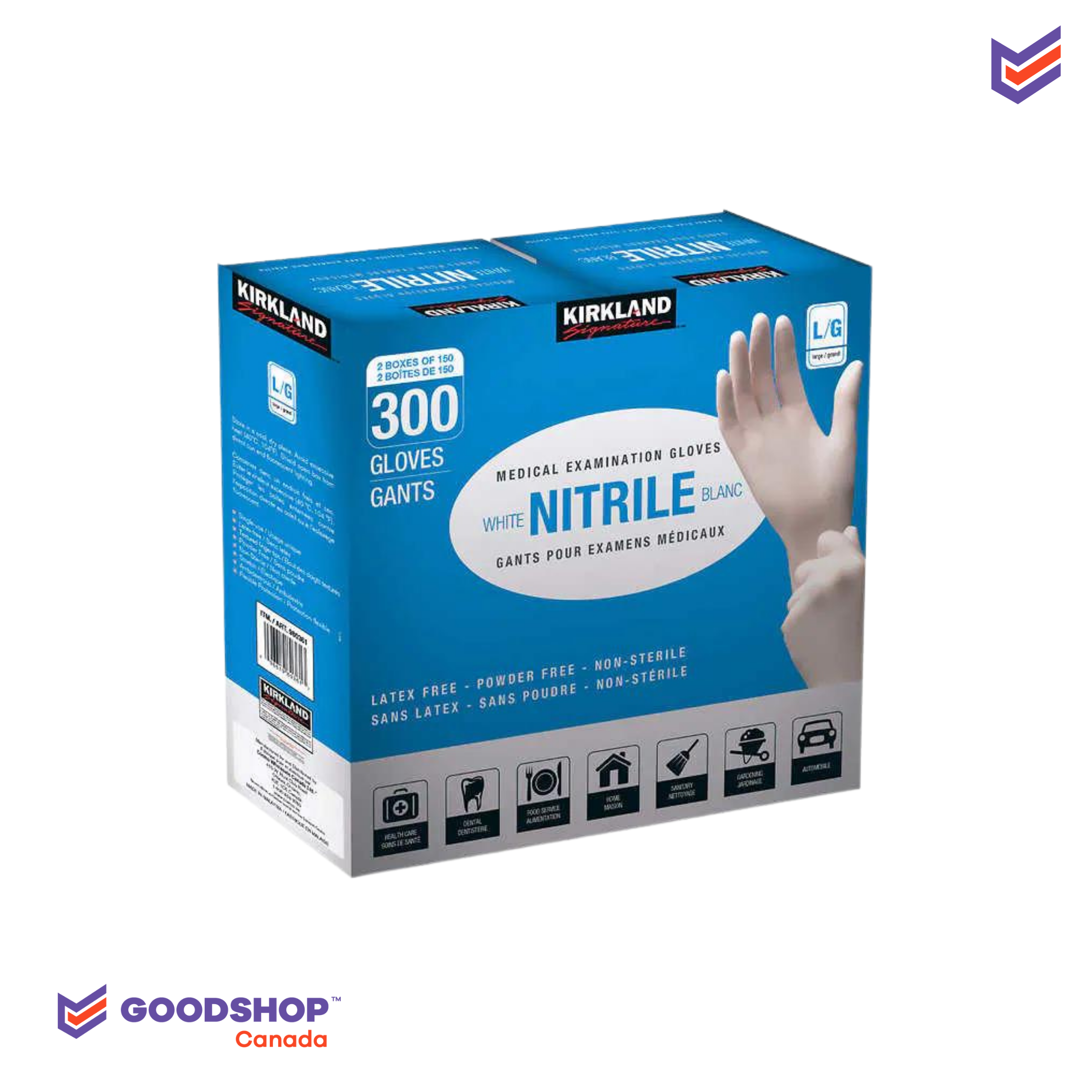 Kirkland Signature - Nitrile Gloves for Medical Examination